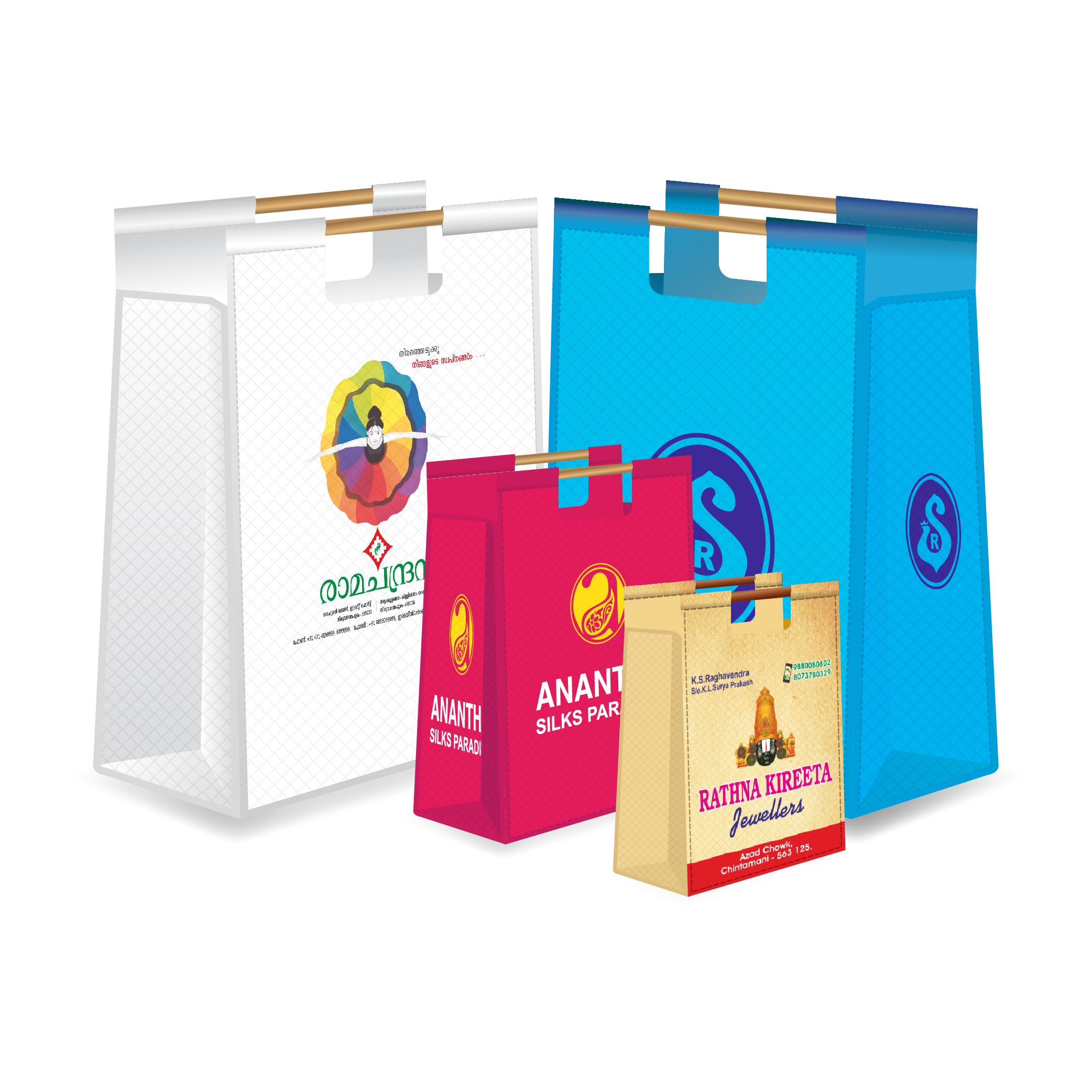 Non Woven - Wooden Handle